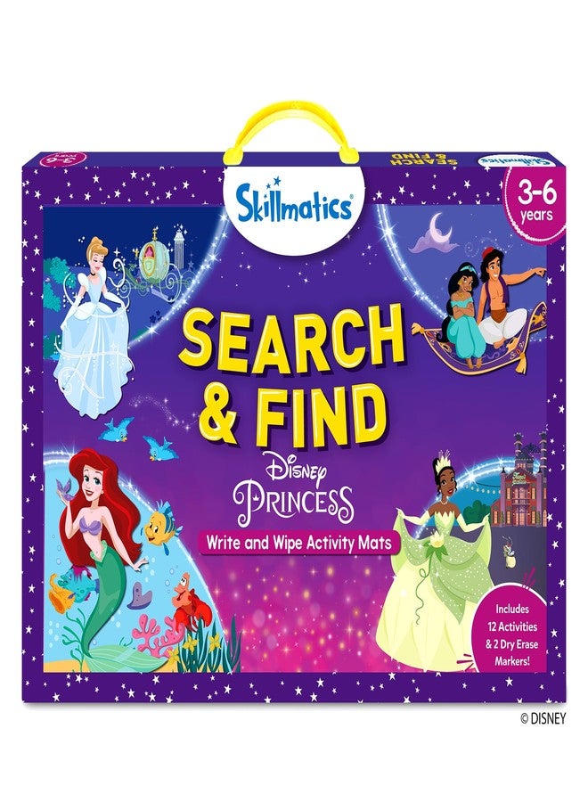 Skillmatics Search and Find Disney Princess Educational Game - Reusable Preschool Learning Activities, Perfect for Toddlers & Kids Who Love Toys, Art & Crafts, Gifts for Boys & Girls Ages 3, 4, 5, 6 - Image 1